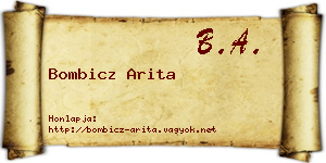 Bombicz Arita névjegykártya